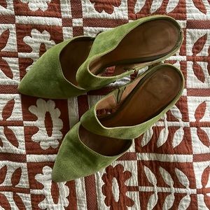 Intentionally Blank Suede Block Heels